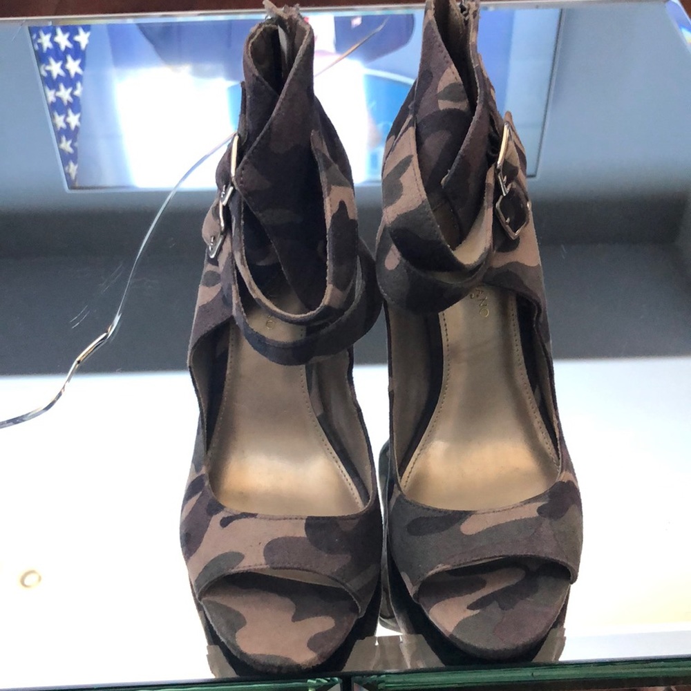 High heel open toe heels